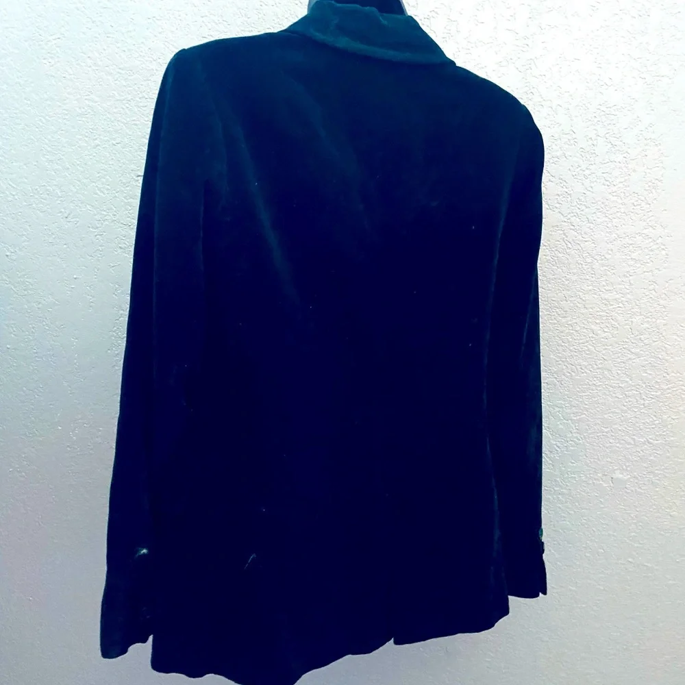Buffums’ Vintage Black Velvet Women’s Blazer Jacket - Made in Japan - size 8